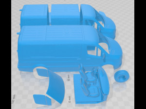 Freightliner Sprinter Panel Van L2H1 2019 Printable 3D प्रिंट मॉडल