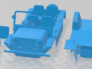 Mini Moke Printable Car Modelo de impresión 3D