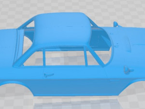 Lancia Fulvia Rallye Printable Body Car Modello di stampa 3D