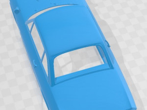 Lancia Fulvia Rallye Printable Body Car Modello di stampa 3D