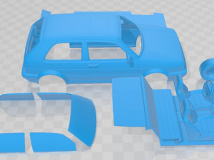 Volkswagen Golf GTI MK2 1985 Printable Car 3D-Druckmodell
