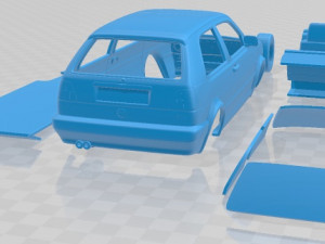 Volkswagen Golf GTI MK2 1985 Printable Car 3D-Druckmodell