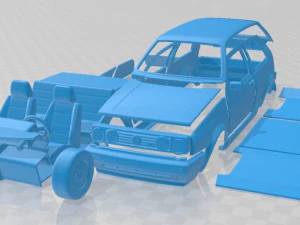 Volkswagen Golf GTI MK2 1985 Printable Car 3D Print Model