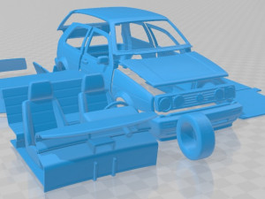 Volkswagen Golf GTI MK2 1985 Printable Car Modelo de impresión 3D