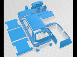 Volkswagen Golf GTI MK2 1985 Printable Car Modelo de impresión 3D