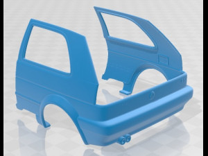Volkswagen Golf GTI MK2 1985 Printable Car Modelo de impresión 3D