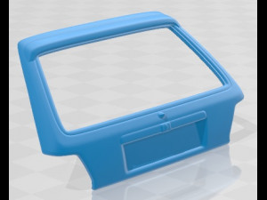 Volkswagen Golf GTI MK2 1985 Printable Car Modelo de impresión 3D