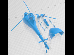 HAD1 T Helineo Printable Helicopter 3D Baskı Modeli
