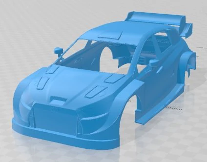 Hyundai i20 N Hybrid Rally Car WRC Printable Body Car 3D Print Model .c4d .max .obj .3ds .fbx .stl .blend 