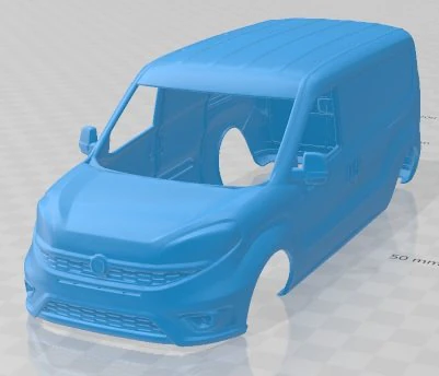 Fiat Doblo Maxi Combi 263 2015 Printable Body Van 3D Print Model .c4d .max .obj .3ds .fbx .stl .blend 