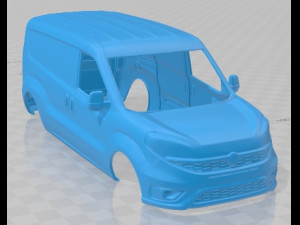 Fiat Doblo Maxi Combi 263 2015 Printable Body Van 3Dプリントモデル
