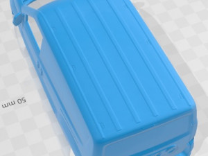 Fiat Doblo Maxi Combi 263 2015 Printable Body Van 3Dプリントモデル
