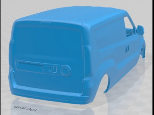 Fiat Doblo Maxi Combi 263 2015 Printable Body Van 3Dプリントモデル