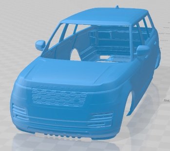 Range Rover SVAutobiography Ultimate LWB 2021 Printable Body Car Modello di stampa 3D .c4d .max .obj .3ds .fbx .stl .blend 