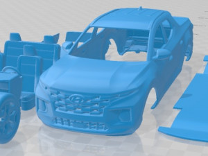 Hyundai Santa Cruz 2022 Printable Car 3D-Druckmodell