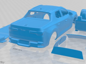 Hyundai Santa Cruz 2022 Printable Car 3D प्रिंट मॉडल
