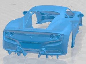 Ferrari F8 Tributo 2020 Printable Body Car 3D Print Model