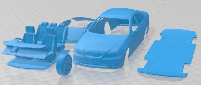 Falcon Fairmont 2005 Printable Car 3D Print Model .c4d .max .obj .3ds .fbx .stl .blend 