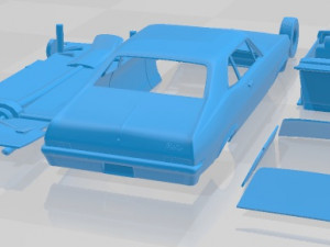 Chevrolet Nova 1969 Printable Car 3Dプリントモデル