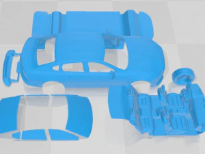 Volvo S90 Printable Car in separate parts 3D Print Model