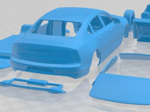 Volvo S90 Printable Car in separate parts 3D Print Model