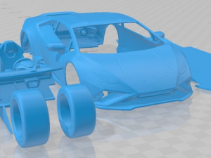 Huracan Evo 2021 Printable Car 3D प्रिंट मॉडल