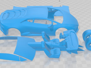 Huracan Evo 2021 Printable Car 3D प्रिंट मॉडल
