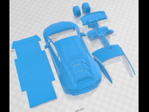 Huracan Evo 2021 Printable Car 3D प्रिंट मॉडल