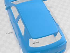 Citroen C4 Cactus 2018 Printable Body Car 3D प्रिंट मॉडल