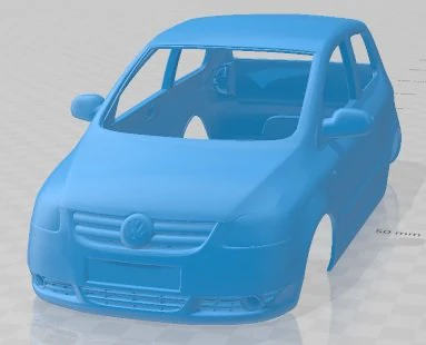 Volkswagen Fox 2005 Printable Body Car 3D Print Model .c4d .max .obj .3ds .fbx .stl .blend