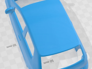 Volkswagen Fox 2005 Printable Body Car 3D Print Model