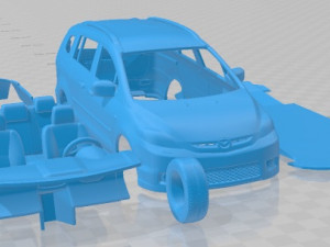Mazda 5 Sport 2005 Printable Car 3D प्रिंट मॉडल