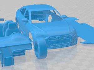 Audi S6 2020 Printable Car 3D Print Model