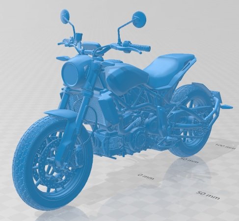 Indian FTR 1200 S 2019 Printable Motorbike Modelo de impresión 3D .c4d .max .obj .3ds .fbx .stl .blend