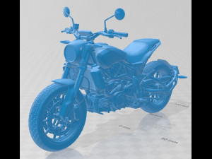 Indian FTR 1200 S 2019 Printable Motorbike Modelo de impresión 3D
