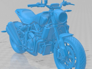 Indian FTR 1200 S 2019 Printable Motorbike Modelo de impresión 3D