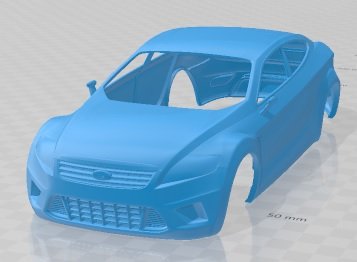 Losis 2005 Printable Body Car 3D Print Model .c4d .max .obj .3ds .fbx .stl .blend
