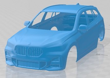 X1 M Sport 2020 Printable Body Car 3Dプリントモデル .c4d .max .obj .3ds .fbx .stl .blend 