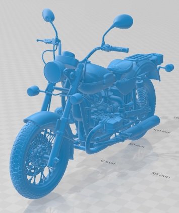 Ural Solo ST 2013 Printable Motorbike Model do druku 3D .c4d .max .obj .3ds .fbx .stl .blend 