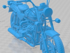 Ural Solo ST 2013 Printable Motorbike Model do druku 3D