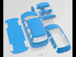 Mazda 2 2003 Printable Car 3D-printmodel