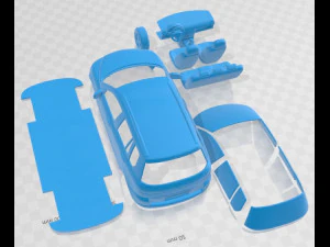 Mazda 2 2003 Printable Car 3D Print Model