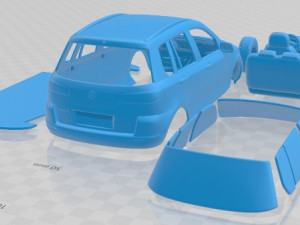 Mazda 2 2003 Printable Car 3D-printmodel