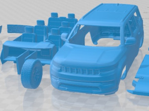 Jeep Grand Wagoneer 2022 Printable Car 3D प्रिंट मॉडल