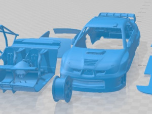Subaru Impreza STi WRC 2006 Printable Car Modèles 3D en vedette