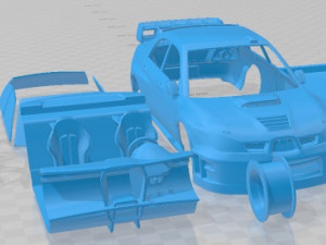 Subaru Impreza STi WRC 2006 Printable Car Model do druku 3D