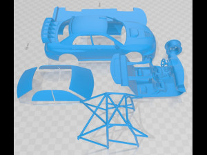 Subaru Impreza STi WRC 2006 Printable Car Model do druku 3D