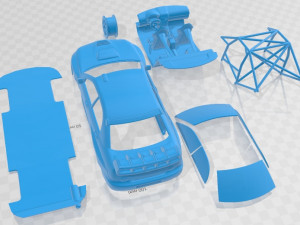 Subaru Impreza STi WRC 2006 Printable Car Model do druku 3D