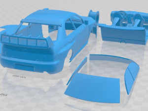 Subaru Impreza STi WRC 2006 Printable Car Model do druku 3D