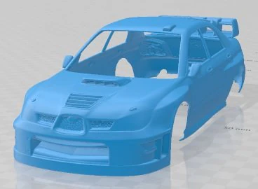 Subaru Impreza STi WRC 2006 Printable Body Car 3D Print Model .c4d .max .obj .3ds .fbx .stl .blend 